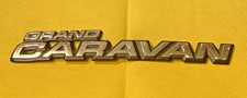 DODGE GRAND CARAVAN - VINTAGE  CAR BADGE / EMBLEM  - 125 X 35 MM