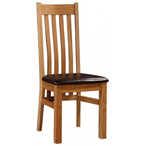Solid oak dining - oak, 2
