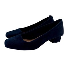 Next Black Suede Low Heel