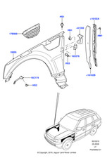 Land Rover Genuine LR020790 Grille Replacement Fits Range Rover Sport 2010-2013