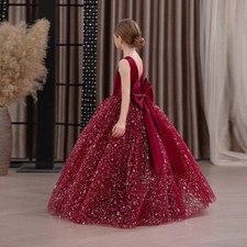 Kids Girls Sequin Bow