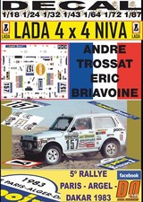 DECAL LADA NIVA 4x4 ANDRE TROSSAT PARIS DAKAR 1983 (06)