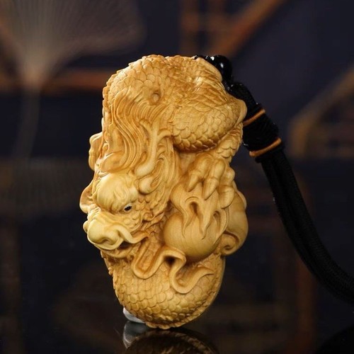 Solid wood boxwood carving - wood,