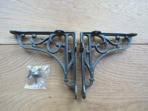 Pair shelf brackets - pair, 6"