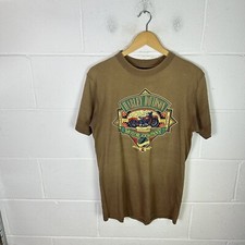 Vintage Harley Davidson Shirt Mens Large Brown 3D Emblem 1990 Single Stitch 90s*