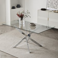 Modern Clear Glass Rectangular