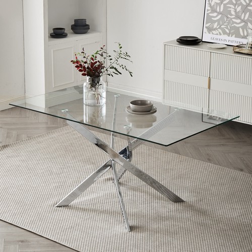 Modern clear glass - modern, rectangular