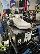 Footjoy Fuel Men’s Spikeless Golf Shoes Size Uk8 White New WGC
