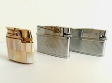 3 Vintage Lighters - Mother of Pearl Lighter and 2 Brother-Lite Lighters 