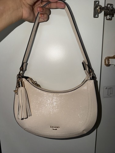 Dune london white crescent bag - white,