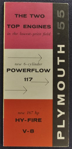 1955 plymouth engine brochure - plymouth,