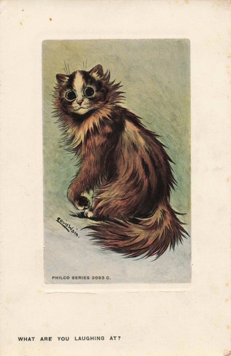Vintage louis wain cat - wain,