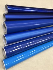 Car Vinyl wrap Film BLUE Carbon Fibre matte Gloss DIY Waterproof 30cm x 1.52m