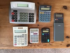 6 x Vintage Calculators  