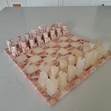 Vintage Pink Marble and Onyx