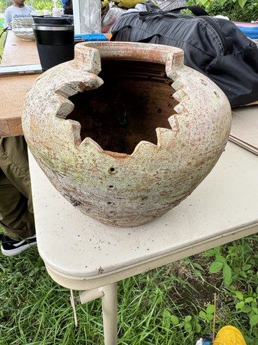 Vintage terracotta planter - vintage,