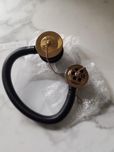 Gold bath waste plug - gold, ball