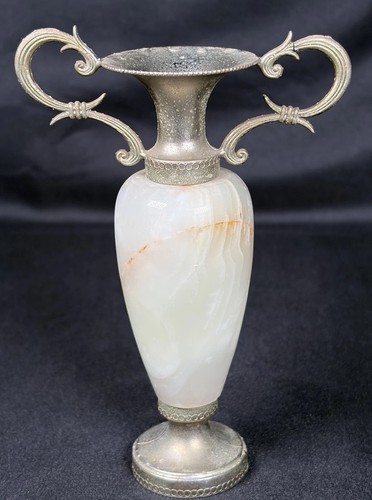 Vintage marble brass - marble/brass, metal