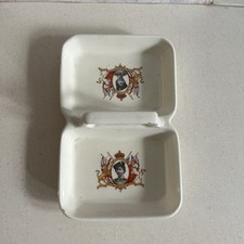 Vintage Empire England Ware Queen Elizabeth II Coronation Bonbon Dish 1953