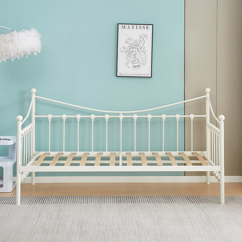 Daybed without trundle - trundle, white