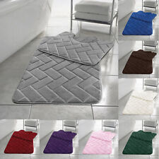 Block Bath Mats Set Memory