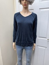 White Stuff Navy Galaxy V-Neck