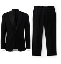 Black Dinner Suit Tuxedo 44" R