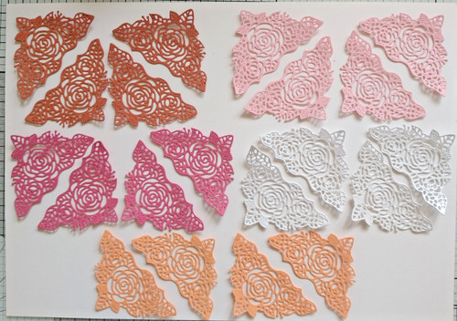Die cut roses leaves - die, &