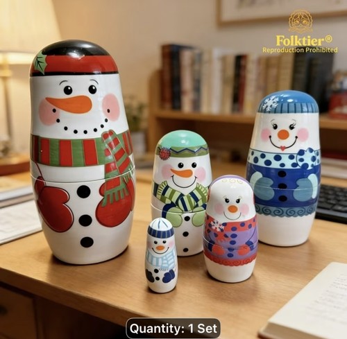 Snowman russian matryoshka - snowman,
