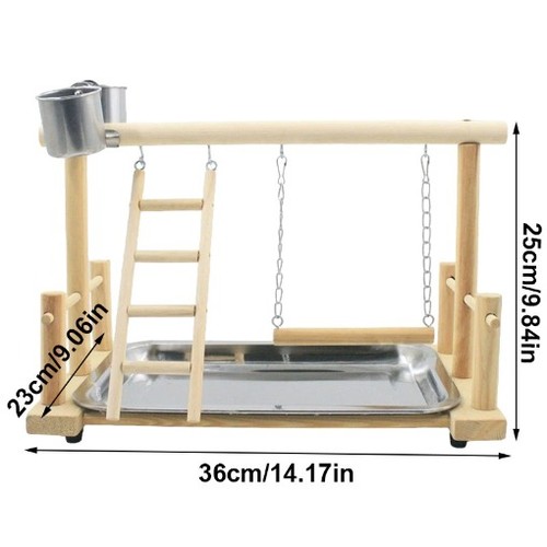 Cockatiel playground wooden - playground,