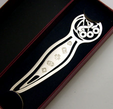 STYLISH ENGLISH 2000 STERLING SILVER BOOKMARK PAGE MARKER BOXED MINT