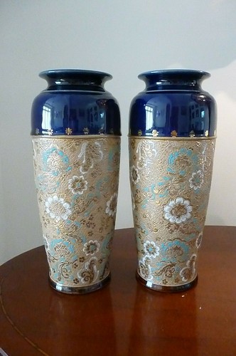 Pair antique royal doulton - pair,