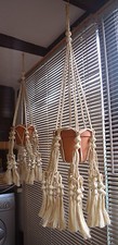 Handcrafted Braided Natural Jute Macrame Plant Hanger Pot Holders Hanging Basket