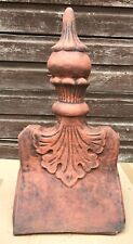 Decorative roof finial 105° angled stone ridge tile copy Victorian "Canterbury"