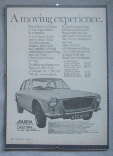 1972 gilbern invader - gilbern,