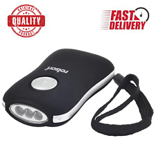 Rolson Torch Hand Press Wind Up Crank 3 LED Flashlight - Uk free delivery -