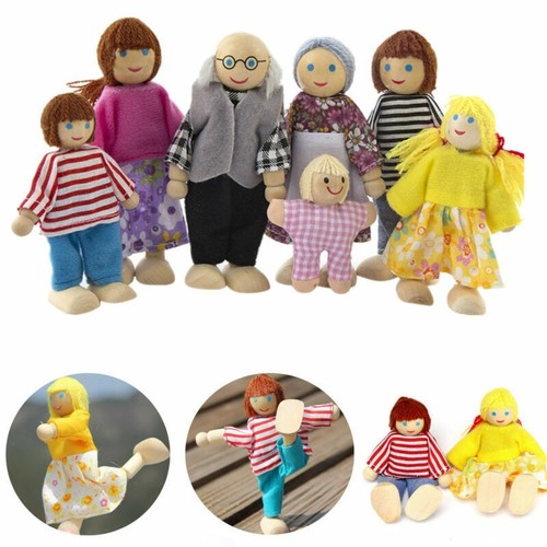Wooden family dolls house - wooden,