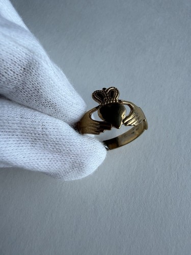 Vintage irish claddagh yellow - irish,