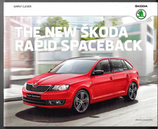 Skoda Rapid Spaceback 2014 UK Market Sales Brochure S, GreenLine, SE & Elegance