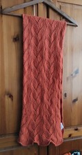 Brora Soft Burnt Orange Cashmere Beautiful Scarf.