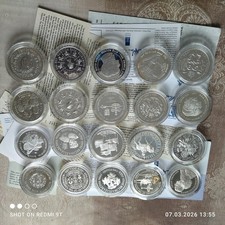 Silver proof crown coin