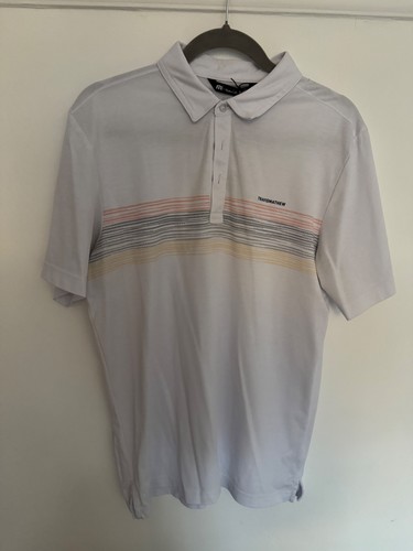 Travis mathew white - mathew, stiped