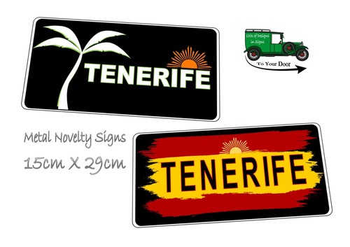 Tenerife holiday metal sign - holiday,