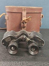Delmar Paris & London 8 x 25 Vintage Binoculars In Original Leather Case