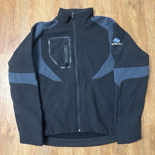 Subaru black grey softshell - subaru,