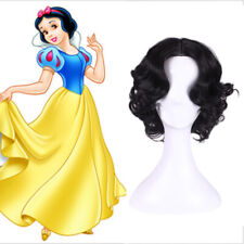Cosplay Full Wig Hair Snow White Princess Short Black Curly