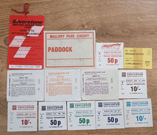 Motor Racing Meeting Tickets and Passes 1970 - 1996
