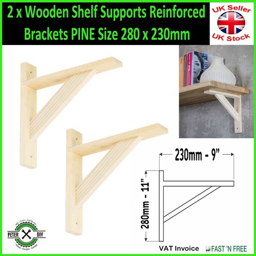 Wooden shelf supports - 2, x