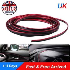 Red 5m Car Auto Interior Door Crack Edge Line Molding Trim Strip Decor UK BU