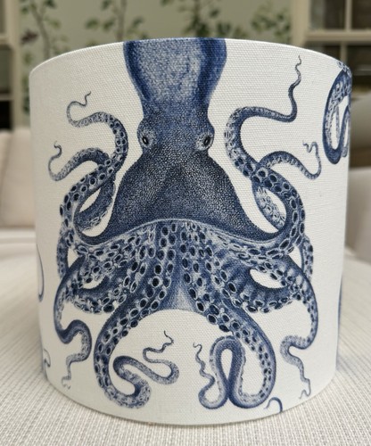 Octopus coastal lamp shade - octopus,